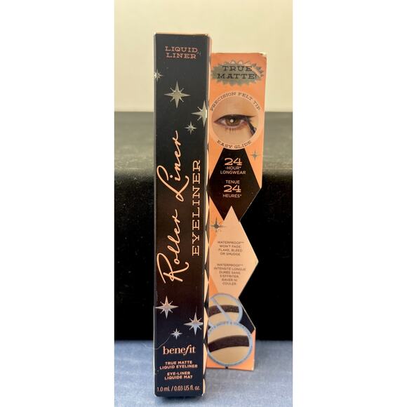 Benefit Liquid Liner - Black Roller Eyeliner - True Matte! 1.0 mL BNIB - Picture 1 of 6